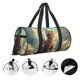 thumbnail image 3 of Fotbe Sunshine Cloud Cute Cat Bolsa Deportiva de Lona Plegable con Estampado, Bolsa de Gimnasio con Bolsillo Seco/Húmedo, Bolsa de Viaje Ultraligera de Gran Capacidad, 3 of 6