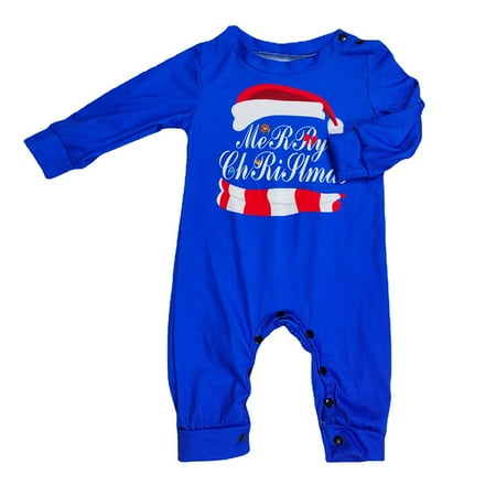 

Matching Family Pajamas Sets Christmas PJ s Santa Print Top and Pants Bottom Sleepwear