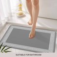 thumbnail image 3 of Grey Geometric Door Mat&nbsp;Indoor Outdoor Entrance, Non Slip Rug for Kitchen Bathroom Entryway Rug, Bohemia Tribal Farm Tribal Patterned Washable Doormat Floor Mat 20x31.5 Inch, 3 of 8
