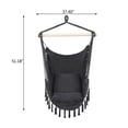 thumbnail image 3 of IVV Plus Pillow Hanging Chair with Tassel 1.5*1.2m, Gray, 3 of 10