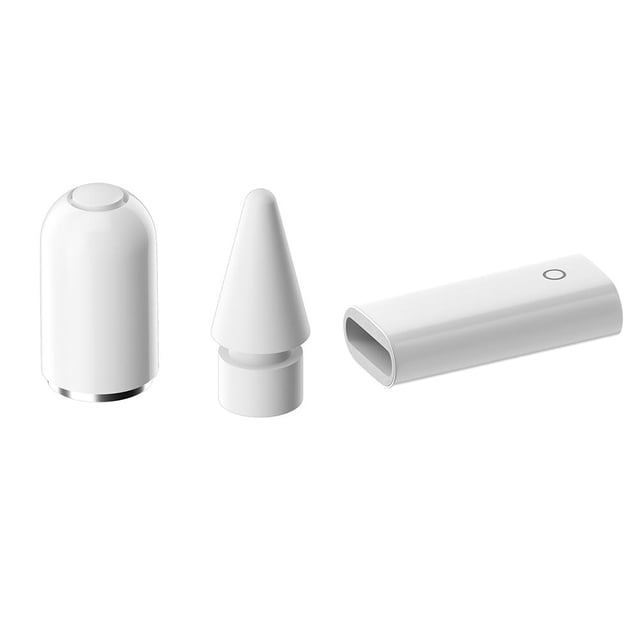 Juego de adaptadores de carga de punta de punta de tapa de lápiz magnético de repuesto para Apple Pencil 1