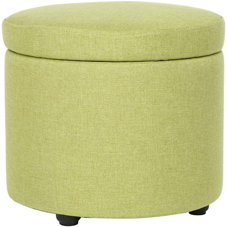 Sepeda Large Round Storage Ottoman With, Large Round Ottoman With Shoe Storage