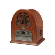 Crosley Retro Cathedral AM/FM Radio CD Player with Full-Range Stereo Speakers