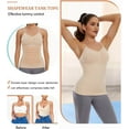 thumbnail image 2 of MANIFIQUE Shapewear Camisole with Built-in Pad Bra for Women Tummy Control Seamless Compression Tank Tops, 2 of 7