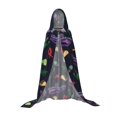 thumbnail image 7 of Honeii Colorful Vintage Cactuses Print Poncho Cape, Cloak Coat, Snuggly Hooded Wearable Blanket, Hooded Cape For Teenagers,Halloween Costumes-Medium, 7 of 7