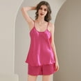 thumbnail image 4 of successthop Pajama Shorts Women's Set Hot Pink Lightweight Solid Sleeveless Tank Tops 2 Piece Shorts Loungewear S, 4 of 4