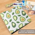 thumbnail image 4 of FORMRS 3 Ring Photo Album 4"x6" Self Adhesive Large Capacity PU Leather Cover, Avocado, 4 of 8