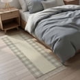 thumbnail image 5 of Kitchen Rug Runner 2'x 5', Retro Grey Indoor/Outdoor Washable Carpet with Tassels, Farmhouse Buffalo Plaid Vintage Beige Reversible Low-Pile Soft Area Rug for Living Room, Bedside, Sink, 5 of 9