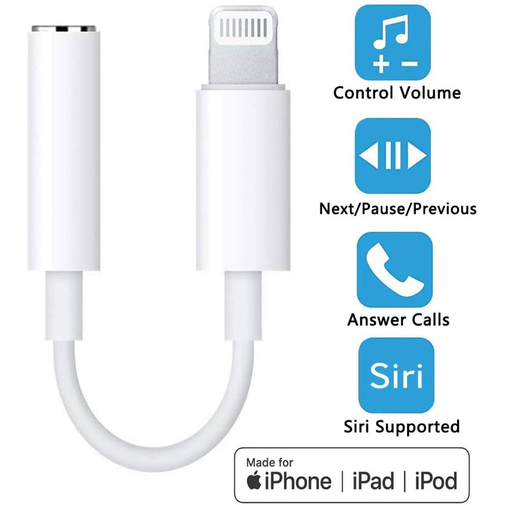 Earphone/Headphone 3.5mm Stereo Jack for iPhone Adapter Cable, Headset