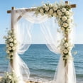 thumbnail image 2 of TTJ Wedding Decorations Wedding Table Decor Wedding Curtain Sheer Chiffon for Arch Decoration Soft Polyester Fabric Drapery for Ceremony Party Chair Wedding Supplies, 2 of 7