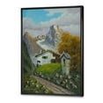 thumbnail image 3 of Designart 'The Path Leading To A House Along Wayside Shrine' Farmhouse Framed Canvas Wall Art Print, 3 of 5