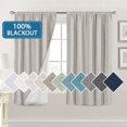 thumbnail image 1 of Cortinas 100 % opacas con aspecto de lino de 84 pulgadas de largo para dormitorio, con bolsillo para barra de bloqueo de luz completa, cortinas gruesas con textura de lino para ventana con respaldo blanco, natural, 2 paneles, piedra de 52 pulgadas de ancho x 63 pulgadas de largo, 1 of 5