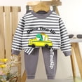 thumbnail image 2 of Bovxnpu Boys Girls Outfits Set 2 Piece Loungewear Set, Girl Long Sleeve Shirt and Pants Set for Toddlers Girls Fall Clothes Home Clothes 4 Years, 2 of 3
