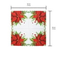thumbnail image 5 of Christmas Multi Color Poinsettia Paper Luncheon Napkin, 13" x 13", 18 Count, Tableware Sets, Holiday Time, 5 of 5