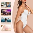 thumbnail image 6 of Women Shapewear Backless Body Bra Shaper Plus Size Plunge Invishaper Low Back Thong Bodysuits Open Crotch Daily Use, 6 of 6