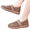 Brown, variant on Womens Espadrilles Breathable Flats Shoes Mesh Slip on Loafers Soft Flats Women's Breathable Mesh Summer Low Cut Shoes Slip on Clogs Flat Sole Comfortable Casual Walking Footwear