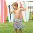 thumbnail image 4 of FORMRS Boys Swim Trunks Quick Dry Mesh Liner Boardshorts Sizes XS-XL, Small Pink Flower, 4 of 7