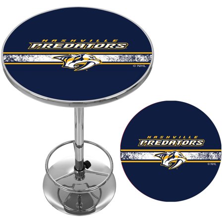 Nashville Predators NHL Chrome Pub Table - Blue, White, Yellow