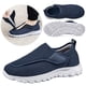 thumbnail image 1 of Zapatos Ortopédicos Sin Cordones para Hombre  Diabéticos Antideslizantes Personas Mayores (oscuro 41) Azul, 1 of 9