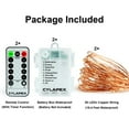 thumbnail image 6 of Morttic Christmas Fairy Lights Battery Operated,16ft 50LED String Lights Remote Control Timer Twinkle String Lights 8 Modes Fairy Lights for Garden Party Indoor Decor, Blue, 6 of 14
