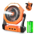 thumbnail image 1 of Ventilador nebulizador portátil Ausic de 20000 mAh con aerosol de agua de 250 ml, 1 of 7