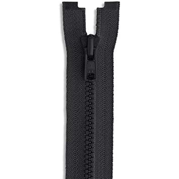 10 inch Plastic Zipper Black 10” Heavy Duty Zippers Separating Molded Plastic Sewing Zipper Crafts Zipper