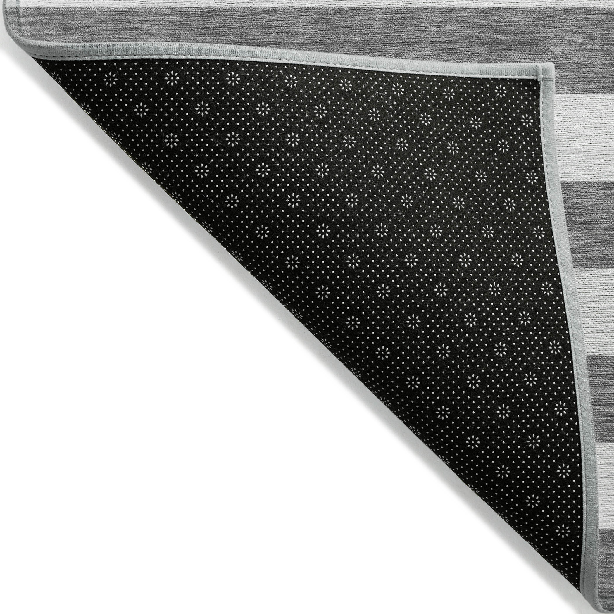 Addison Rugs Chantille Indoor/Outdoor Transitional Stripes Charcoal Washable Rectangle Rug, 3' x 5'