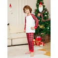 thumbnail image 4 of Conjunto de pijama navideño con estampado a cuadros nuevo de 2024 para familia, adultos, niños, bebés y perros, ropa a juego, pijamas de aspecto suave para hacer uno mismo, 4 of 5
