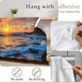 thumbnail image 5 of Beach Reef Cabinet Curtains 35"W x 35"L, Beach Sunset Ocean Waves Natural Scenery Sink Skirt for Bathroom Vanity Kitchen Self Adhesive, Dust-Proof Privacy Curtain for Shelves Closet Laundry Pantry, 5 of 9