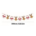thumbnail image 2 of Coollooc Christmas Banners - Garland Banner Hanging Stocks Xmas Tree Santa Banner Claus Party Decoration Favors for Wall Window Front Door Indoor Outdoor Garden, 2 of 6