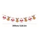 thumbnail image 3 of Guirnalda de banderines navideños | Set de 8 piezas de decoración navideña de papel para interiores y exteriores | Decoración festiva de Papá Noel, renos y árbol, 3 of 6