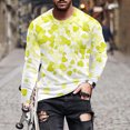 thumbnail image 1 of Blusas y camisas de manga larga con cuello redondo para hombre. Camiseta deportiva estampada para San Valentín. Camiseta de manga larga con cuello redondo. Blusas de licra para hombre., 1 of 5