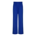 thumbnail image 4 of Hansber Kids Boys Girls Adaptive Sweatpants Tear Away Pants with Zipper Side Full Open Leg Surgery Trousers Royal Blue 8, 4 of 7