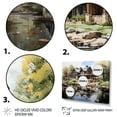 thumbnail image 3 of Designart "A Serene Retreat Amongst Hotels and Lodges V" Architecture Metal Wall Decor Set, 3 of 5