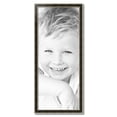 thumbnail image 2 of ArtToFrames 16" x 39" Black Panel With Silver Lip Picture Frame, 16x39 inch Multi Wood Poster Frame (WOM-5093),  Pack, 2 of 7