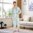 thumbnail image 6 of FORMRS Onesies Pajama for Adults Unisex Hoodie Winter Jumpsuit One Piece Sleepwear, Sizes S-2XL, Floral Easter, 6 of 7
