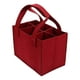thumbnail image 3 of Bolsa organizadora para 6 botellas, cesta navideña, portátil y reutilizable. Rojo, 3 of 9