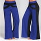 thumbnail image 2 of Pantalones de mujer Pantalones deportivos de patchwork Pantalones de chándal casuales de pierna ancha sueltos, Azul, XXL Methold AP002168-17, 2 of 5