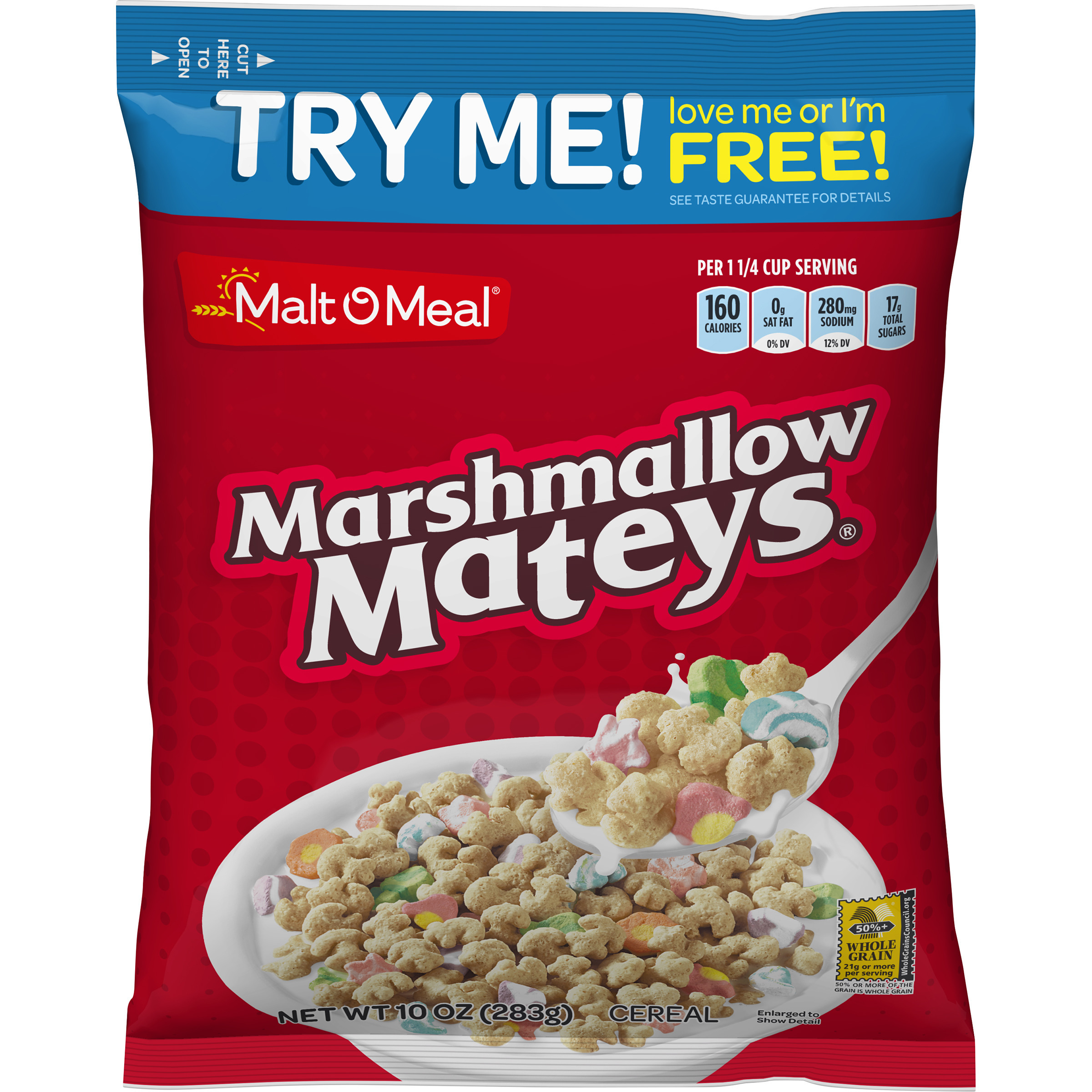 MaltOMeal® Marshmallow Mateys® Frosted Whole Grain Oat Cereal with