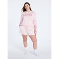 thumbnail image 2 of Joyspun Women's French Terry Knit Lounge Sleep Shorts, 3” Inseam, Sizes XS-3X, 2 of 6