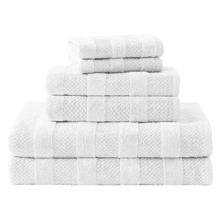 

Cannon Shear Bliss Quick Dry 100% Cotton 2 Bath 2 Hand 2 Washcloth Towel Set (White)