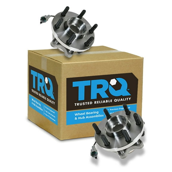 TRQ Front Wheel Hubs & Bearings Pair for 05-17 Nissan Frontier Pathfinder Xterra BHA50046
