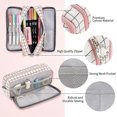 thumbnail image 4 of ZHAOCHENG Estuche grande para lápices, bolsa de lápices de gran capacidad, bolsa de maquillaje portátil para oficina, 4 of 5