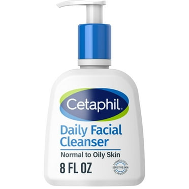 Cetaphil Daily Facial Cleanser for Sensitive, Combination to Oily Skin, 8 oz