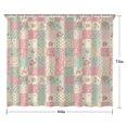 thumbnail image 5 of Pioneer Flower Floral Print Pattern Shower Curtain 84"x72", Bathroom Decorative Shower Curtain Set with 12 Hooks, Waterproof Washable, 5 of 6