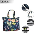 thumbnail image 3 of Flower Women's Large Weekend Travel Bag Moving Canvas Handbag Thick Double Layer Beach Weekend Travel Unisex Hospital Maternity Delivery with Toiletry Waterproof, 3 of 5