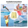 thumbnail image 6 of Uemuo Daisies Flowers Pattern Mens Swim Trunks Quick Dry Board Shorts with Mesh Lining, Stretch Beach Shorts Quick Dry No-Chafing Board Shorts-Small, 6 of 9