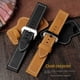 thumbnail image 2 of Correa de piel de vaca para reloj Panerai, serie PAM111/441, para hombre, hebilla de aguja Crazy Horse, 22, 24 y 26 mm, marrón y negro con tapete, 2 of 5