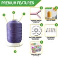 thumbnail image 4 of TAOindustry Multicolor 100% Polyester Sewing Thread, 550 yd (40 Pack), 4 of 8