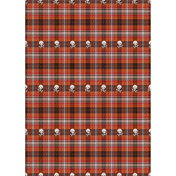 Ahgly Company Indoor Rectangle Patterned Copper Red Pink Novelty Area Rugs, 2' x 5'